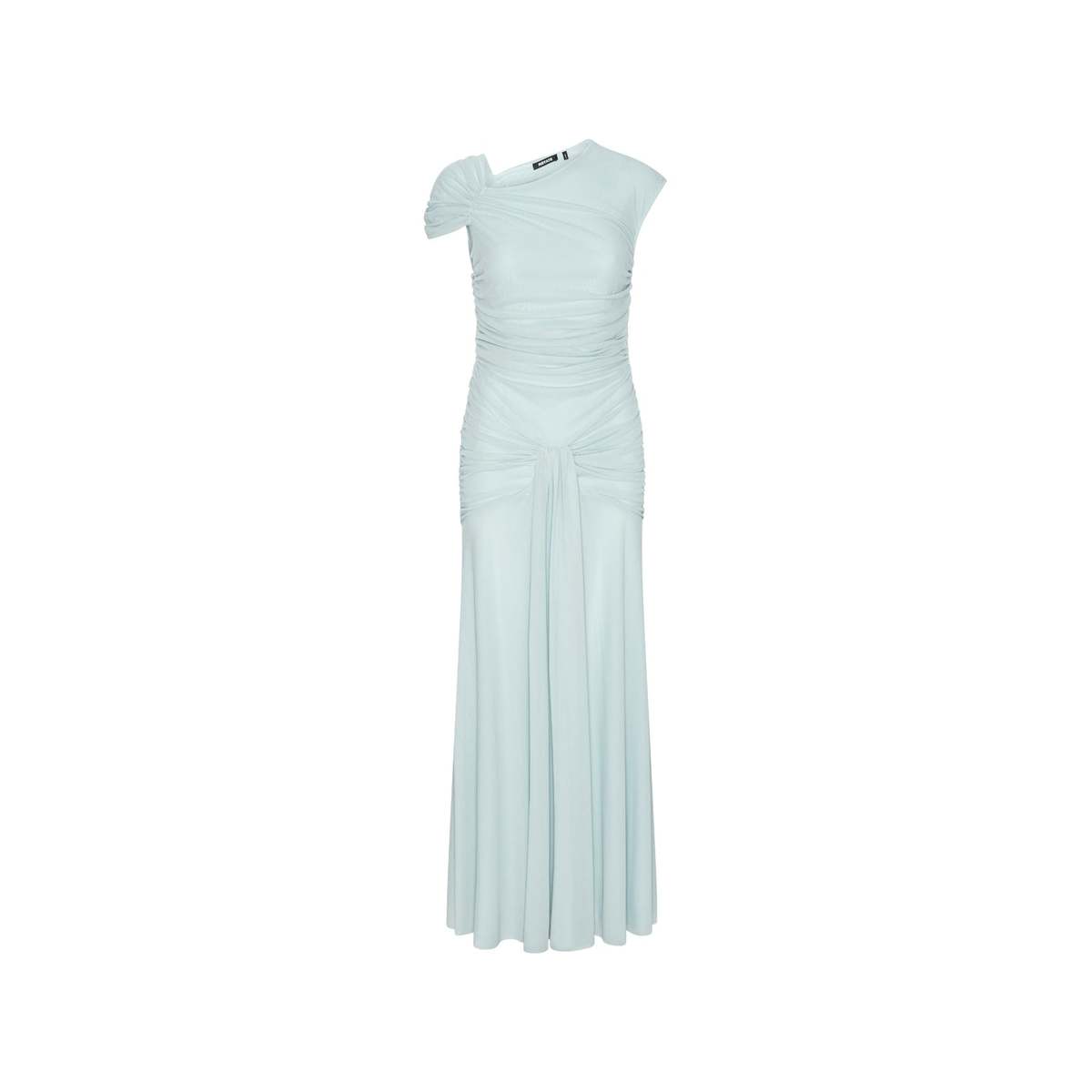 ROTATE Birger Christensen Maxi Asymmetric Dress - Light Blue - Image 1 of 4