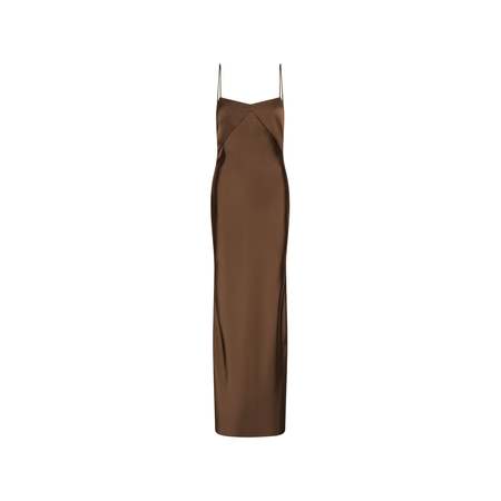 ROTATE Birger Christensen Beaded Maxi Tube Dress - Castor Gray | Garmentory