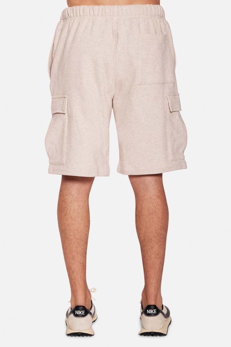 Blue&Cream Vandam Cargo Short - Oatmeal Heather