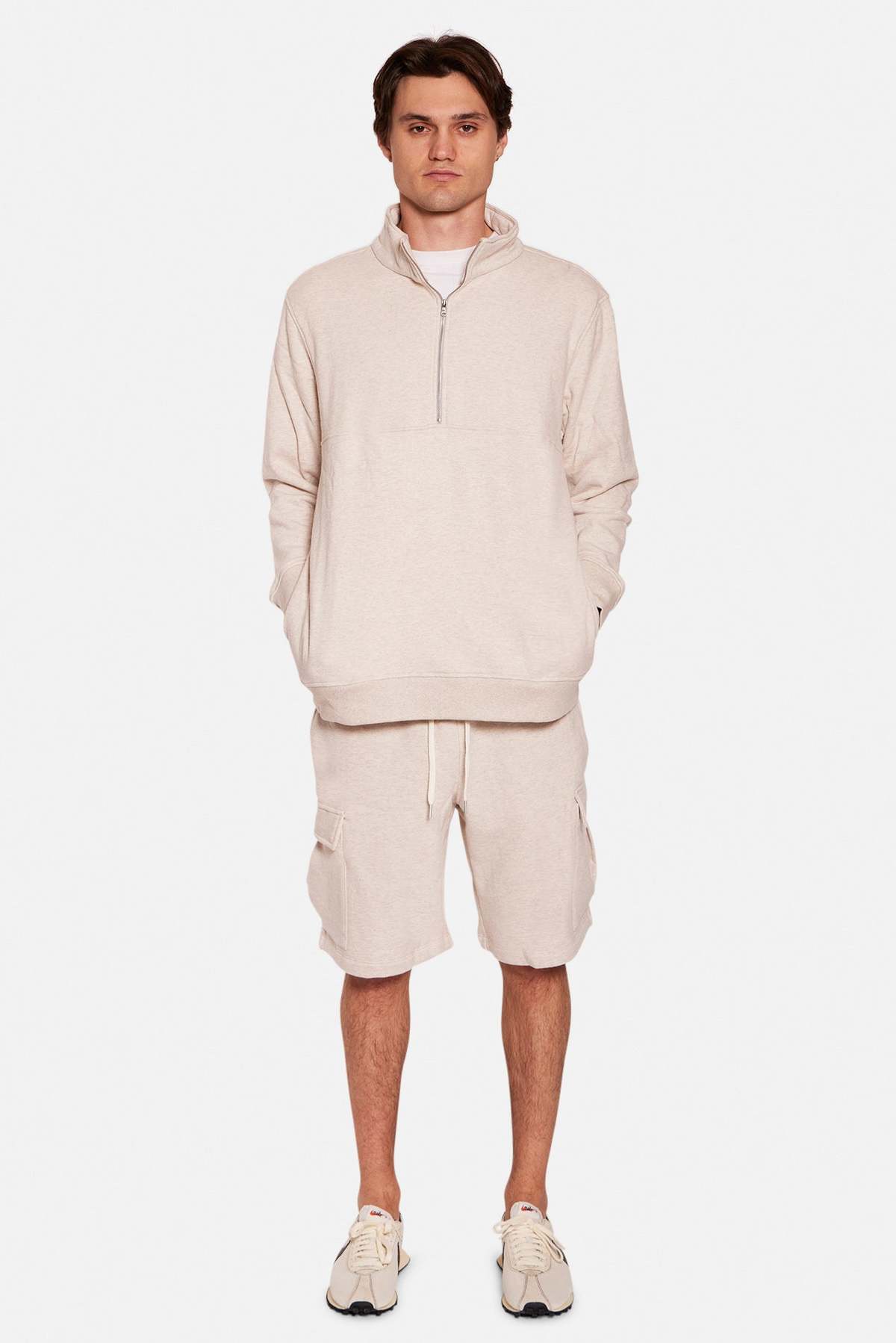 Blue&Cream Vandam Cargo Short - Oatmeal Heather - Image 7 of 7