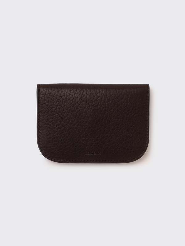 Lemaire Soft Tab Card Holder - Brown | Garmentory