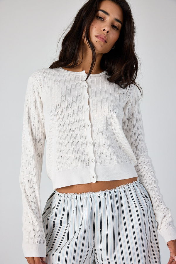 Asher Pipa Pointelle Cardigan