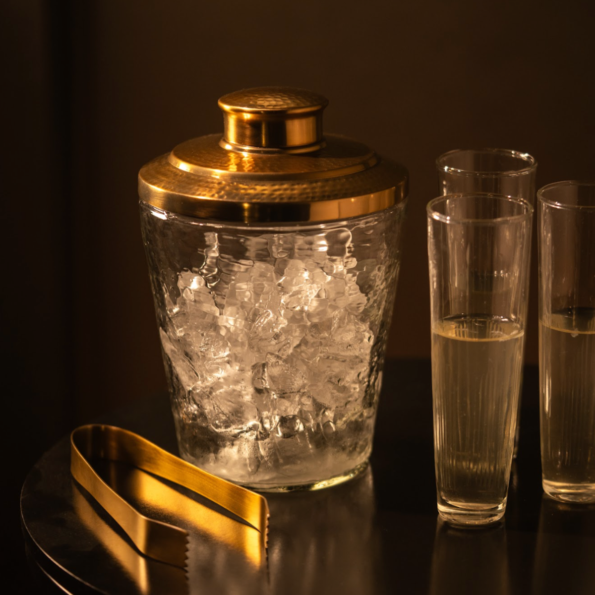 The Collective Home Pebbled Ice Bucket Set - Image 2 of 3