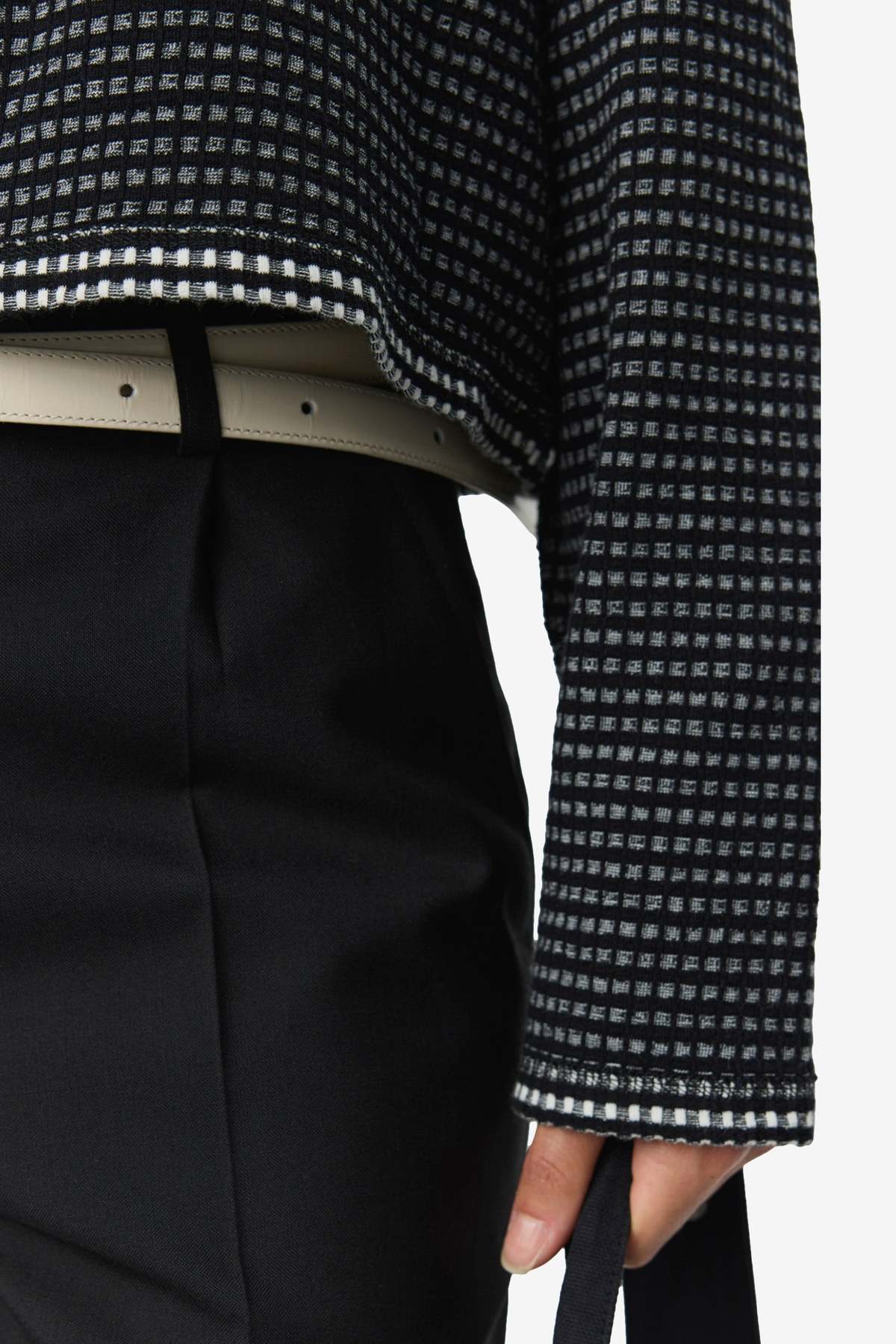 mfpen Cropped LS Polo Top - Image 4 of 5