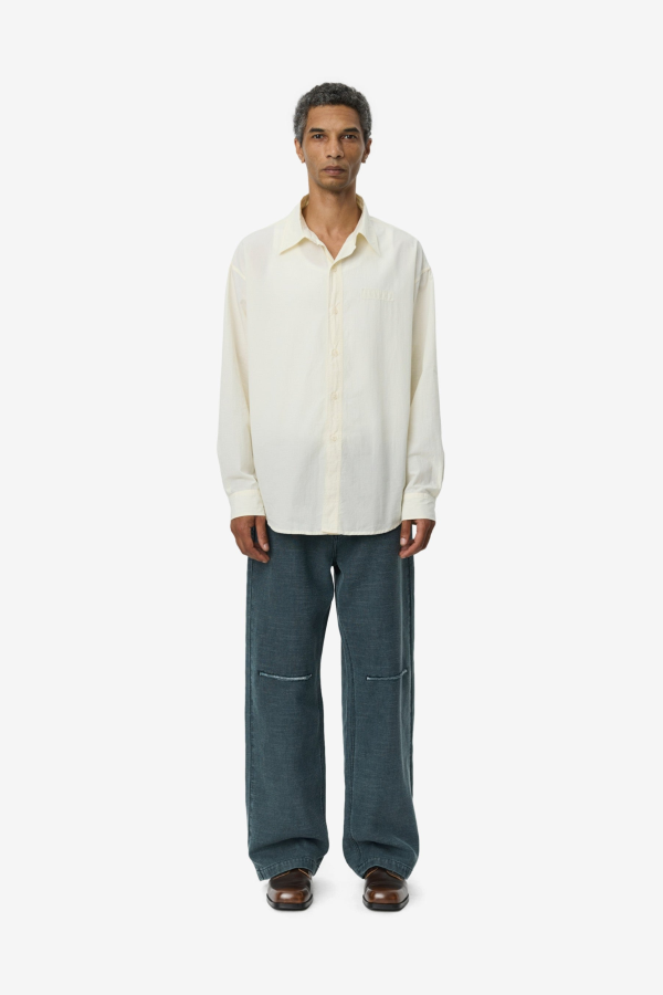 mfpen Essay Shirt - Off White Micro Check