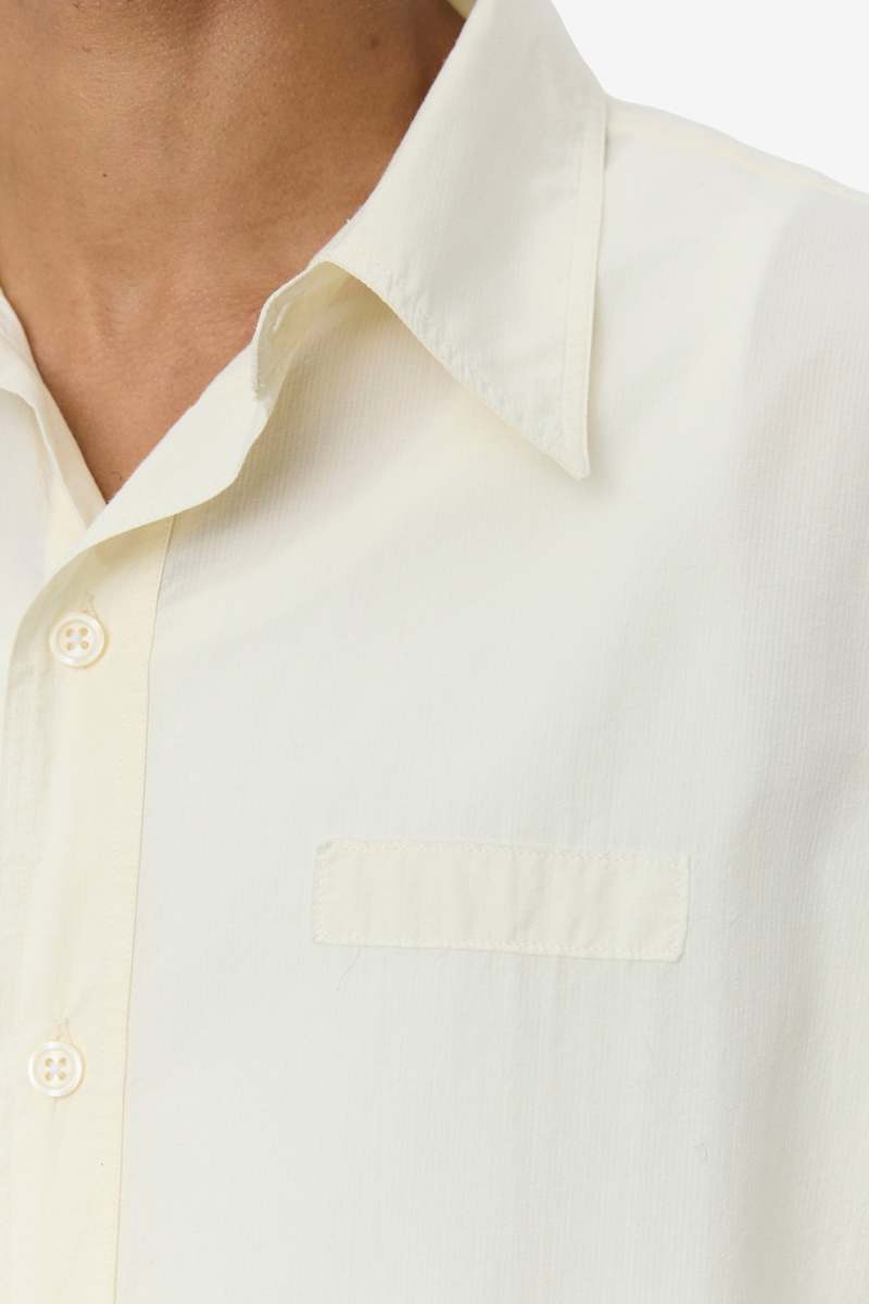 mfpen Essay Shirt - Off White Micro Check