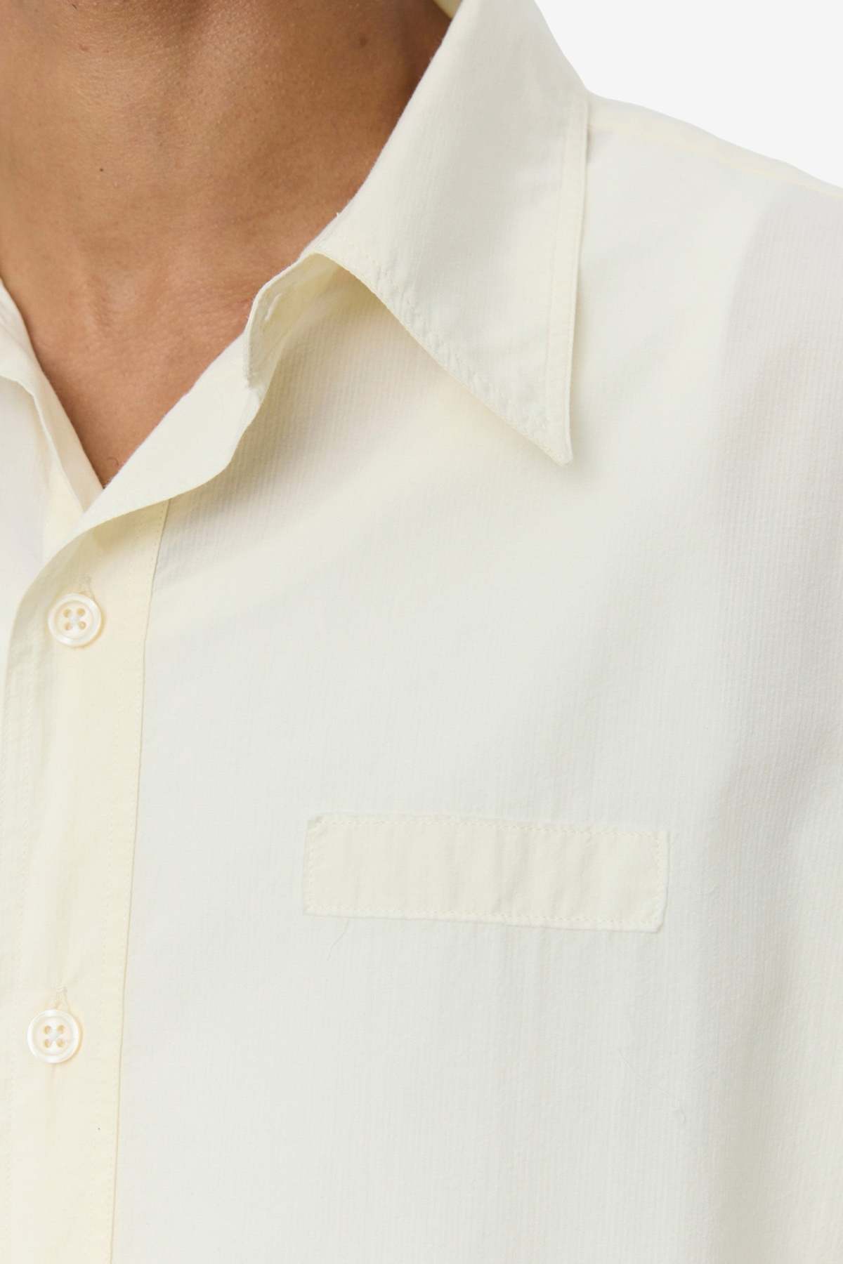 mfpen Essay Shirt - Off White Micro Check - Image 4 of 4