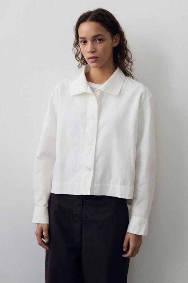 MHL by Margaret Howell Asymmetric Round Collar Shirt