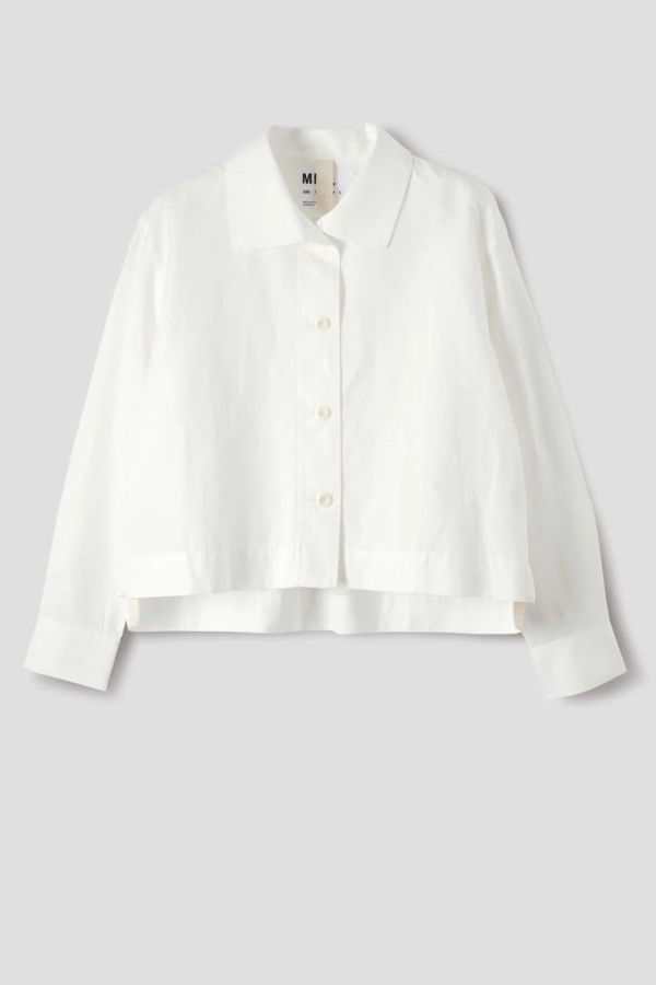 MHL by Margaret Howell Asymmetric Round Collar Shirt