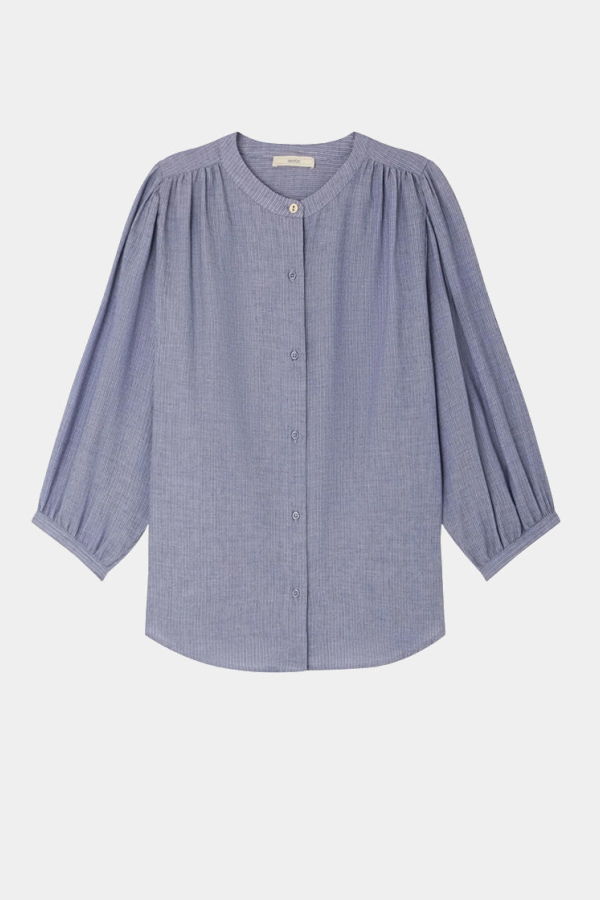Sessun A View Blouse - Chambray Blue