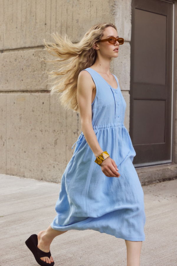 Eve Gravel Kiley Dress - Azur