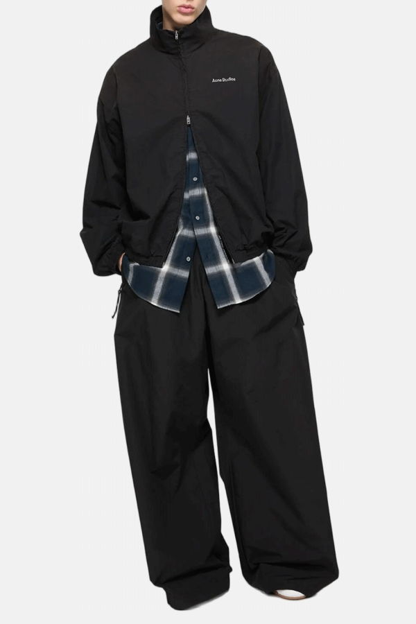 Acne Studios Black Washed Logo Jacket