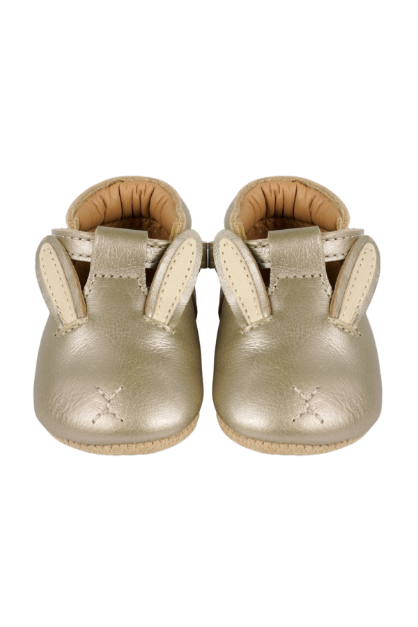 KIDS Donsje Blinc Bunny Baby Shoes - Champagne Metallic Leather