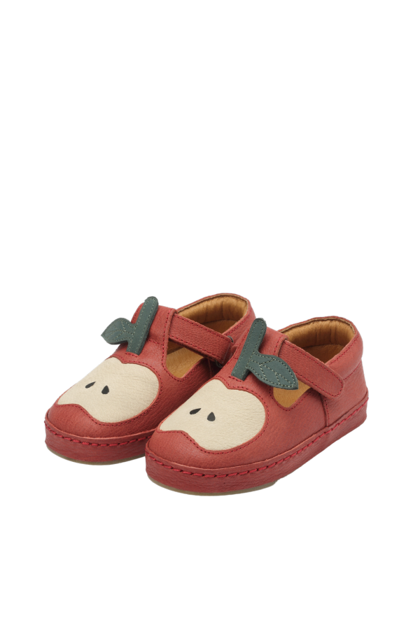 KIDS Donsje Bowi Apple Kids Shoes - Red Clay Leather