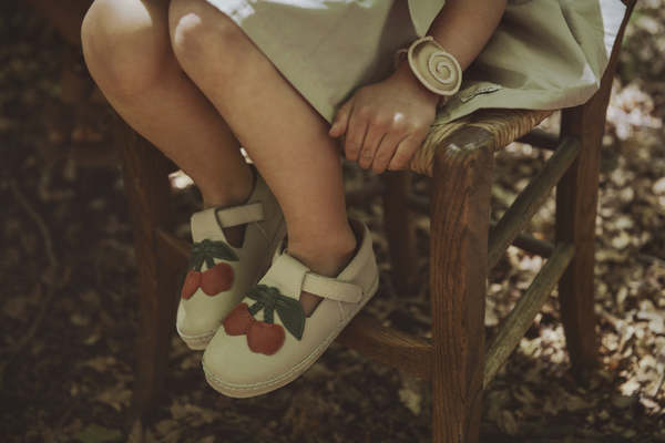 KIDS Donsje Bowi Shoes - Red Clay Leather