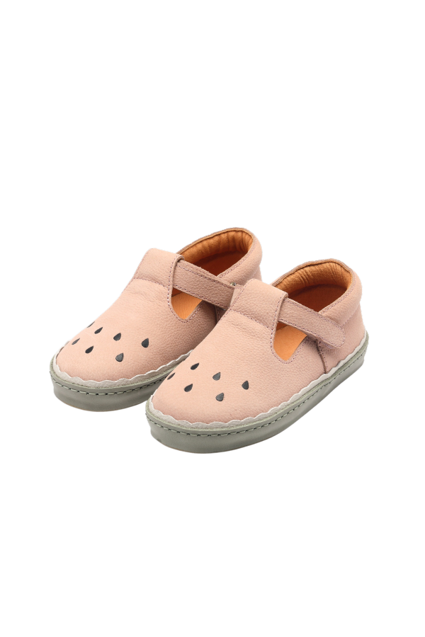 KIDS Donsje Bowi Watermelon Shoes - Coral Betting Leather