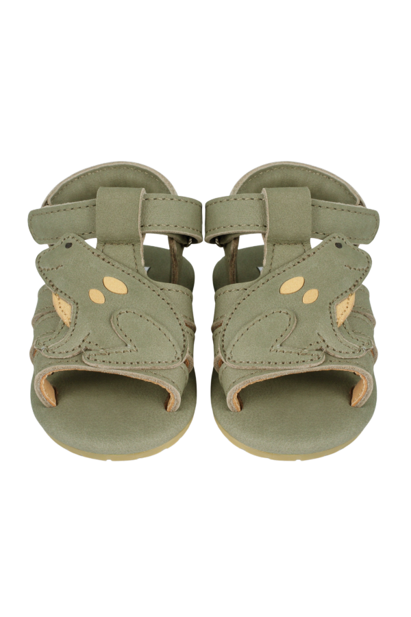 KIDS Donsje Cargot Frog Sandals - Stone Nubuck