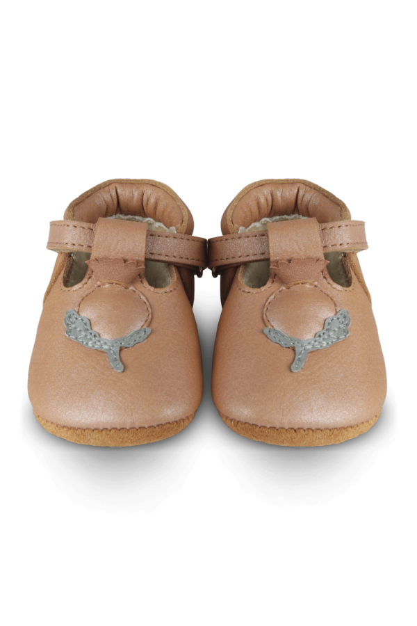 KIDS Donsje Carlie Shoes Rose Hip Baby Shoes - Caramel Metallic Nubuck