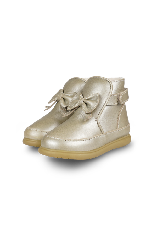 KIDS Donsje Cemilla Shoes - Champagne Metallic Leather