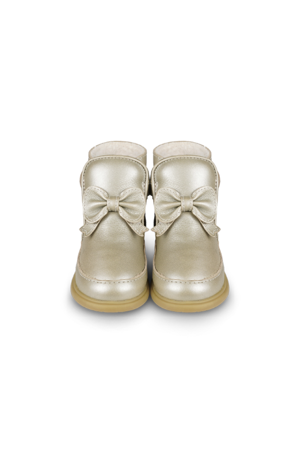 KIDS Donsje Cemilla Shoes - Champagne Metallic Leather