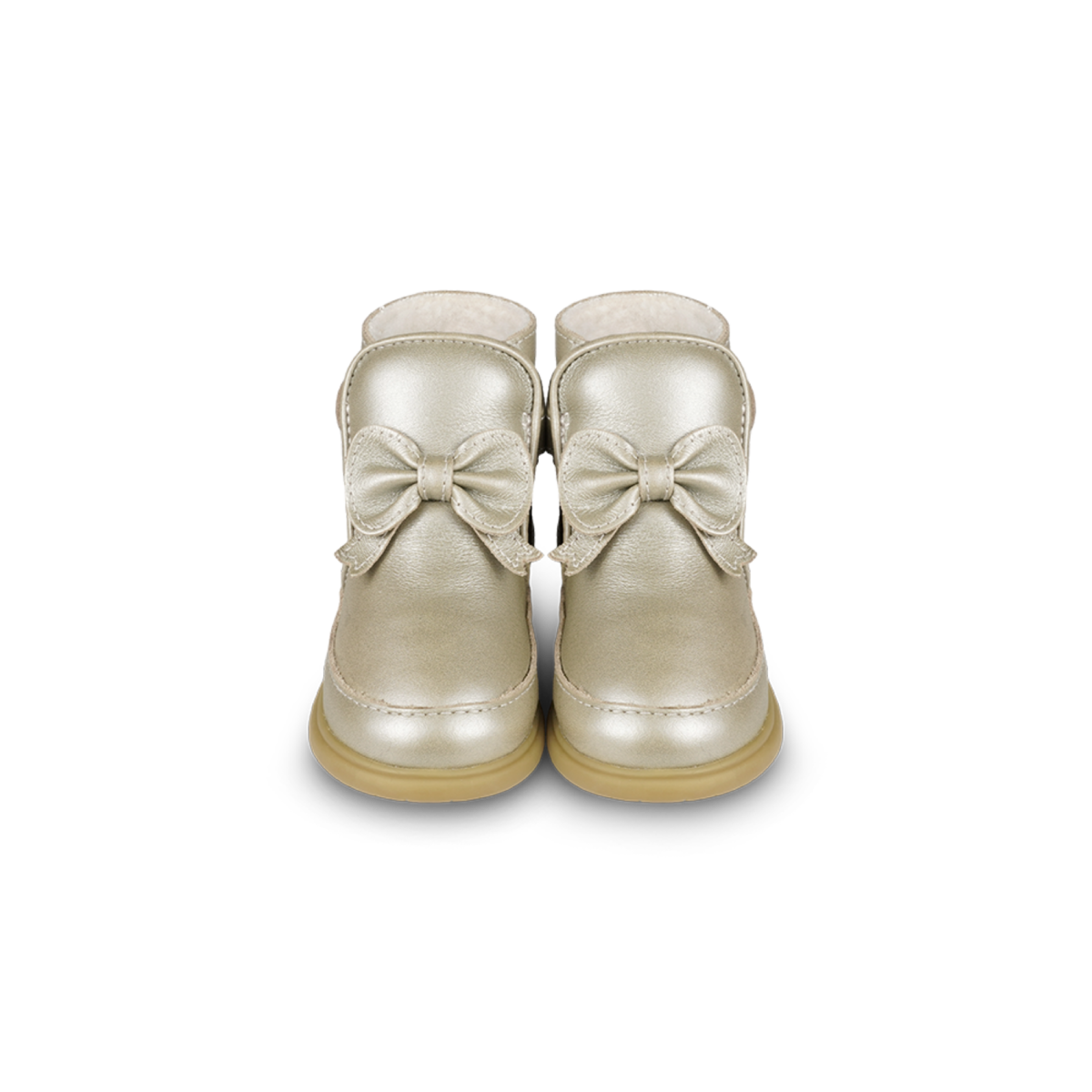 KIDS Donsje Cemilla Shoes - Champagne Metallic Leather - Image 2 of 5