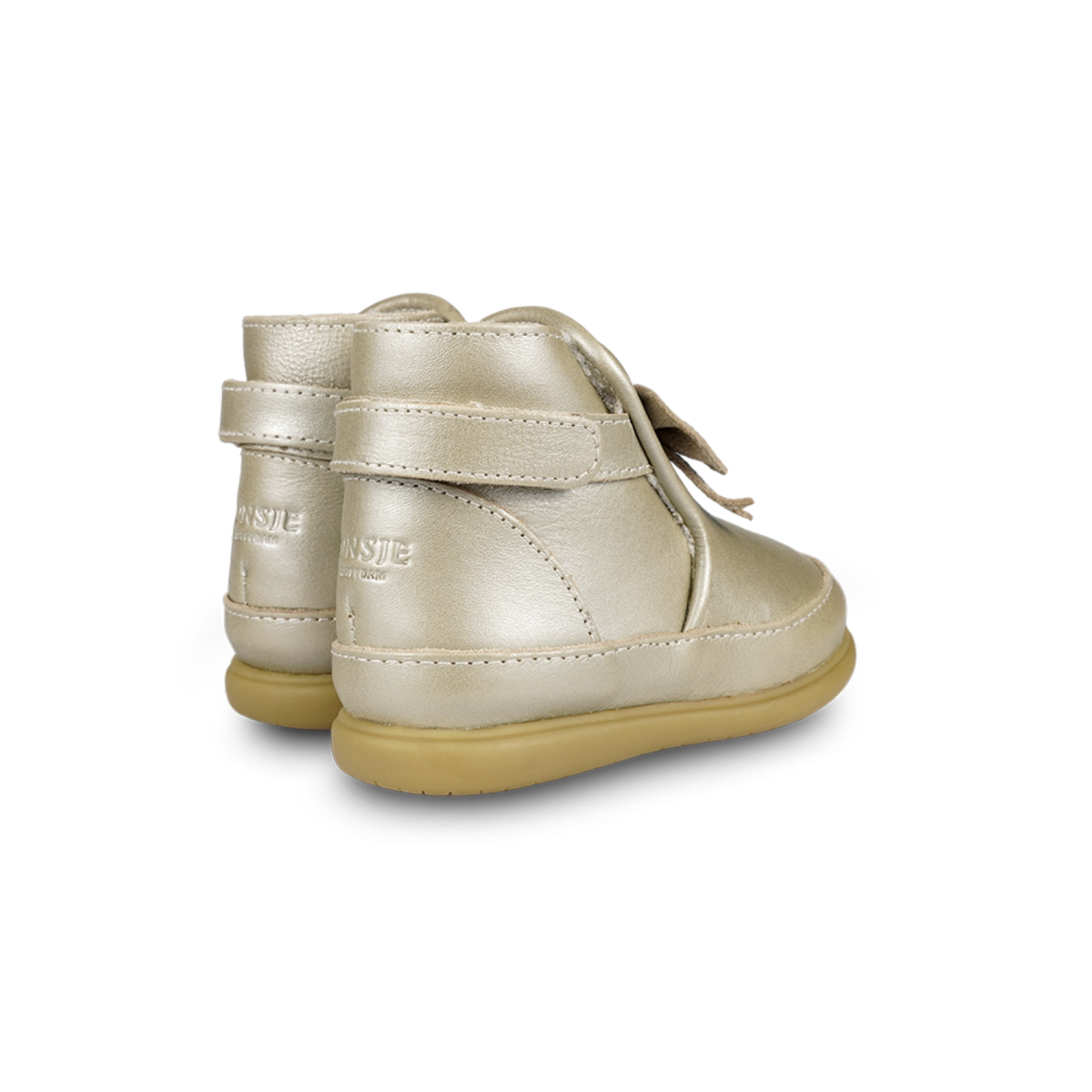 KIDS Donsje Cemilla Shoes - Champagne Metallic Leather - Image 3 of 5