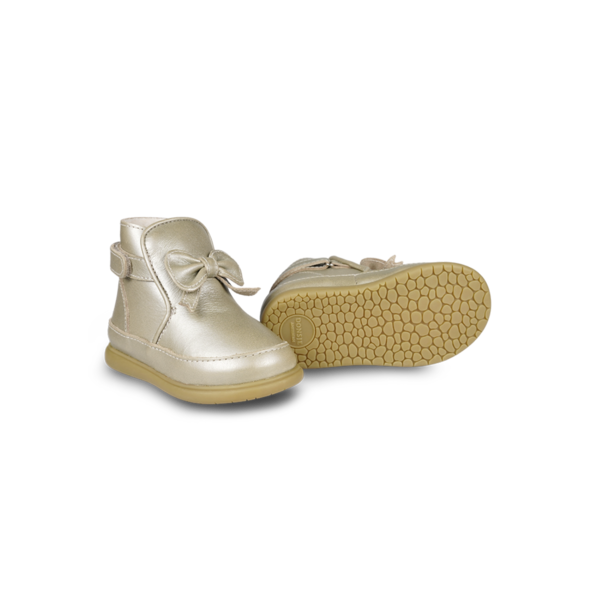 KIDS Donsje Cemilla Shoes - Champagne Metallic Leather