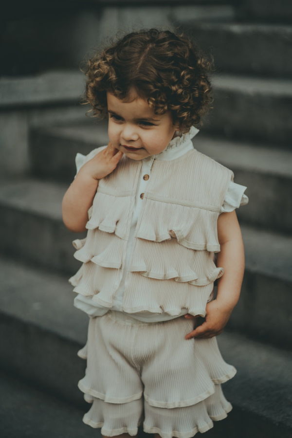 KIDS Donsje Cette Gilet - Macaroon