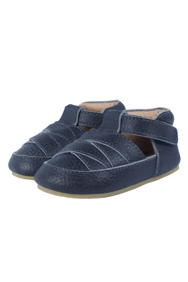 KIDS Donsje Didier Shoes - Petrol Grain Leather