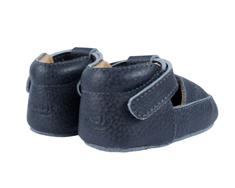 KIDS Donsje Didier Shoes - Petrol Grain Leather