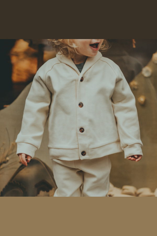 KIDS Donsje Fieks Cardigan - Warm Macaroon