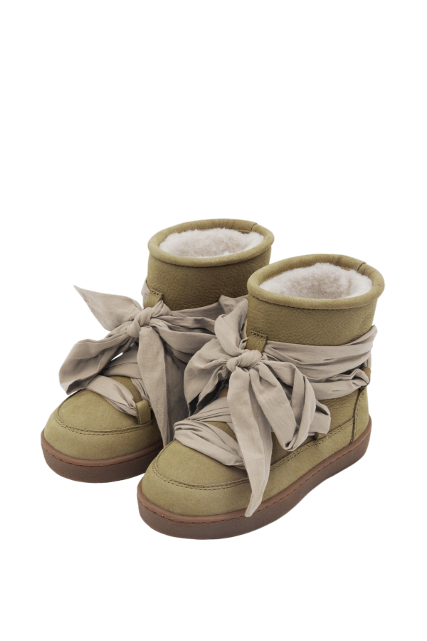 KIDS Donsje Ganza Boots - Sage Betting Leather