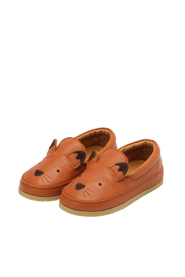 KIDS Donsje Kifi Fox Shoes - Maple Leather