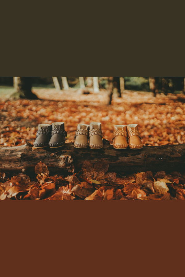 KIDS Donsje Mace Booties - Army Leather