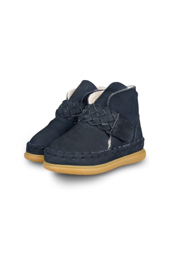 KIDS Donsje Marcou Shoes - Navy Nubuck