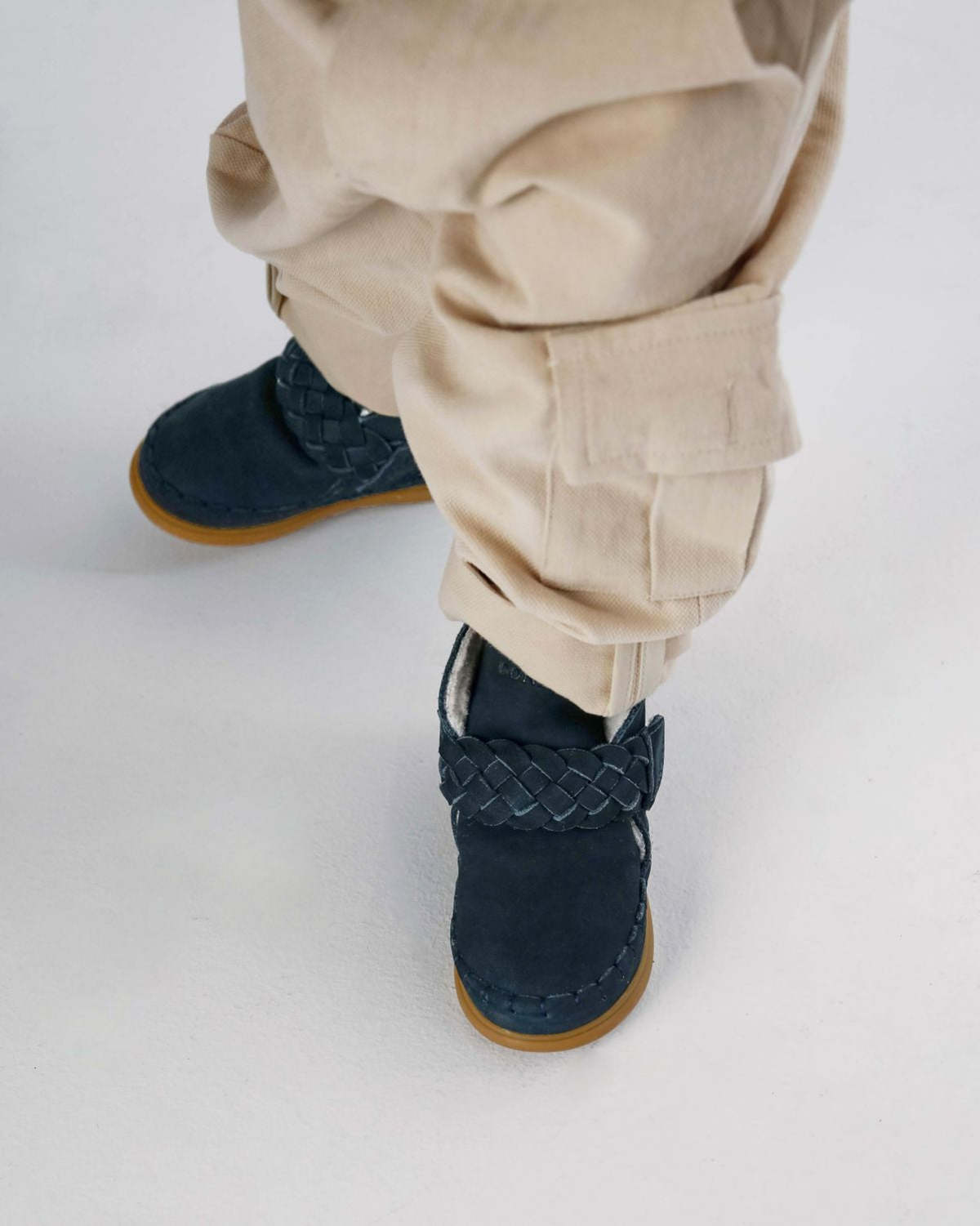 KIDS Donsje Marcou Shoes - Navy Nubuck - Image 2 of 6