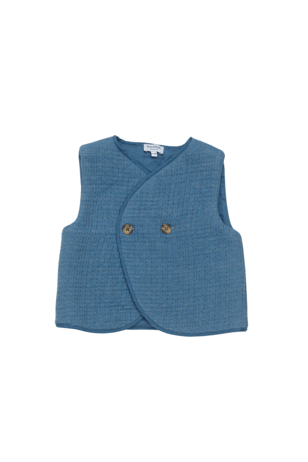 KIDS Donsje Narini Gilet - Steel Blue