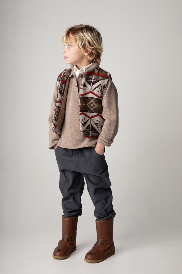 KIDS Donsje Olb Trousers - Cloudy Grey