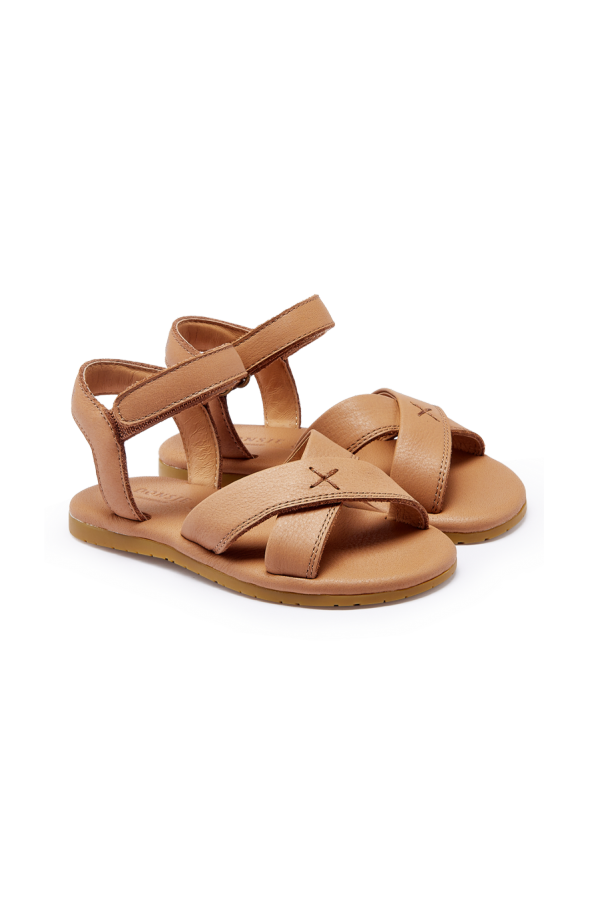 KIDS Donsje Otis Sandals - Beige Leather
