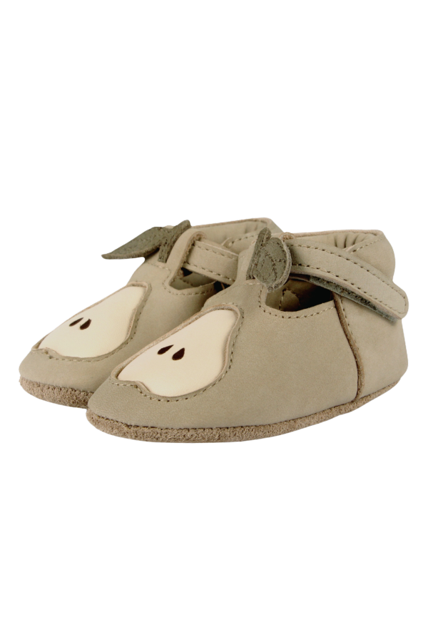 KIDS Donsje Qanoe Shoes Pear Baby Shoes - Taupe Leather