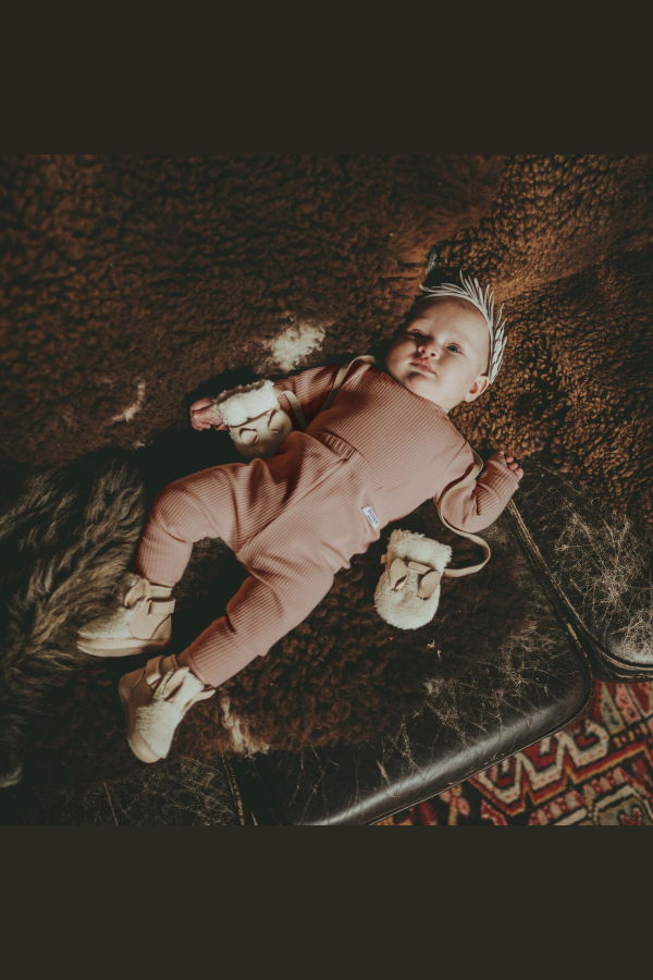 KIDS Donsje Qiggy Bodysuit - Rose Mocha