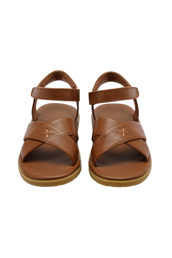 KIDS Donsje Qotis Sandals - Cognac Leather