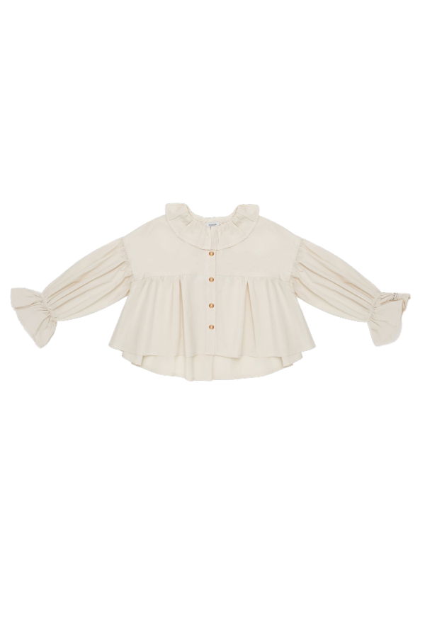 KIDS Donsje Rushi Blouse - Soft Sand