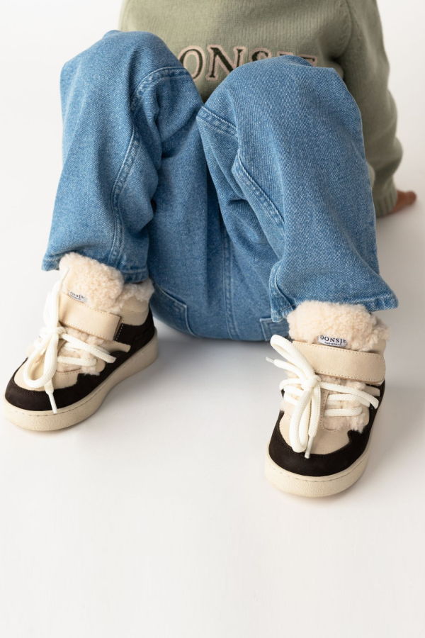 KIDS Donsje Sicco Sneakers - Dark Brown Nubuck