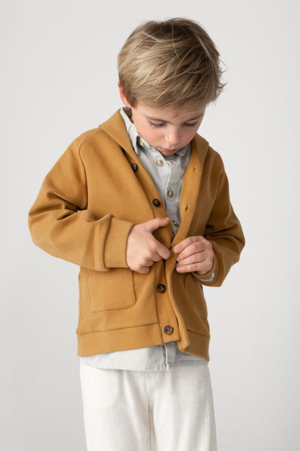 KIDS Donsje Skief Cardigan - Camel