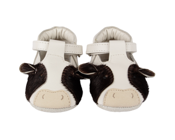 KIDS Donsje Spark Exclusive Cow Shoes Baby Shoes - Off White Leather