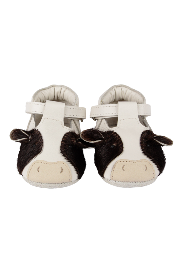 KIDS Donsje Spark Exclusive Cow Shoes Baby Shoes - Off White Leather