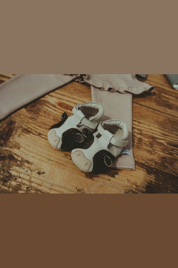 KIDS Donsje Spark Exclusive Cow Shoes Baby Shoes - Off White Leather