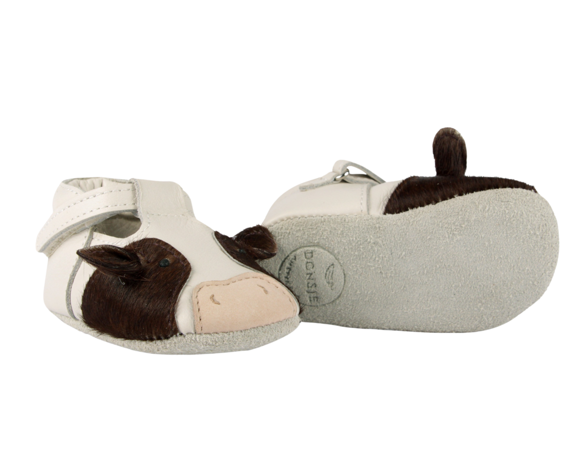 KIDS Donsje Spark Exclusive Cow Shoes Baby Shoes - Off White Leather - Image 5 of 6