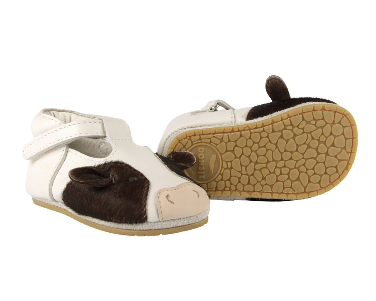 KIDS Donsje Spark Exclusive Cow Shoes Baby Shoes - Off White Leather - Image 6 of 6